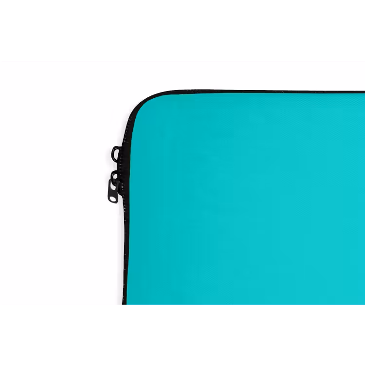 Vivid - Aquamarine - Turkoois laptophoes neopreen klein 279 -detail