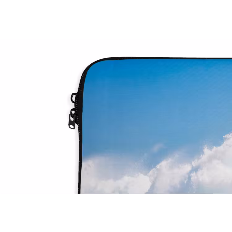 Golf - Oceaan - Water - Dynamisch - Blauw laptophoes neopreen klein -detail