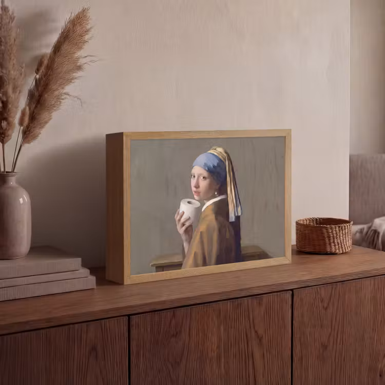 Klassiek - Humor - Kleurrijk Light Box met batterij (Wandlamp) middel -sfeer2