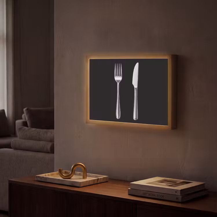 Bestek - Klassiek - Elegant Light Box met batterij (Wandlamp) middel -sfeer1