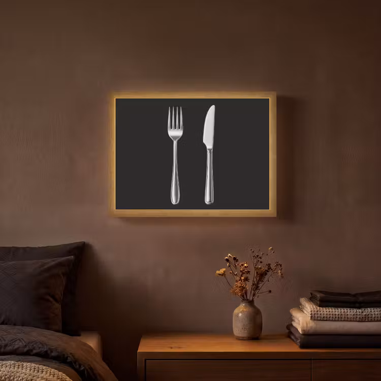 Bestek - Klassiek - Elegant Light Box met batterij (Wandlamp) middel -sfeer4