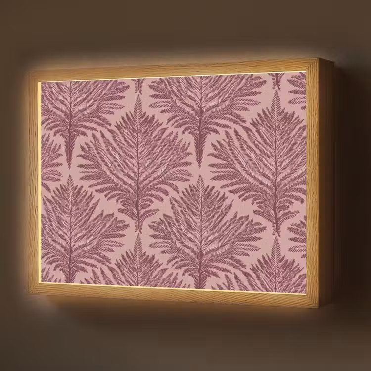 Varen - Patroon - Paars Light Box met batterij (Wandlamp) middel 907 -z3d_website