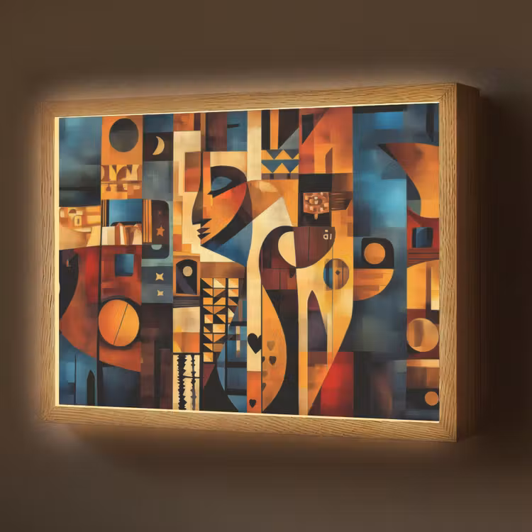 Figuren - Abstract - Symbolen Light Box met batterij (Wandlamp) middel -z3d_website