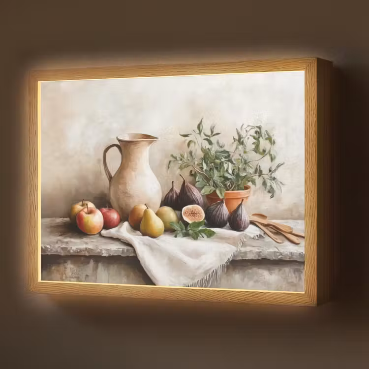 Fruit - Kruiden - Landelijk Light Box met batterij (Wandlamp) middel -z3d_website