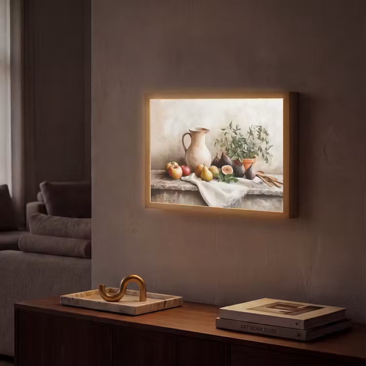 Fruit - Kruiden - Landelijk Light Box met batterij (Wandlamp) middel -sfeer1