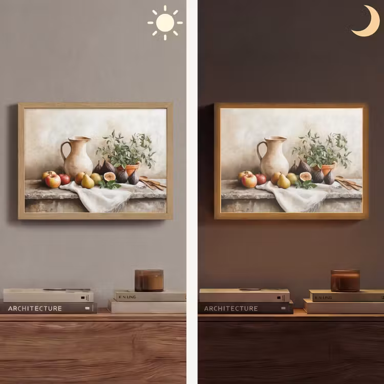 Fruit - Kruiden - Landelijk Light Box met batterij (Wandlamp) middel -sfeer3
