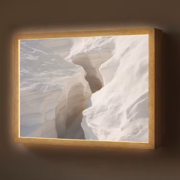 Kloof - Wit - Sneeuw Light Box met batterij (Wandlamp) middel -z3d_website
