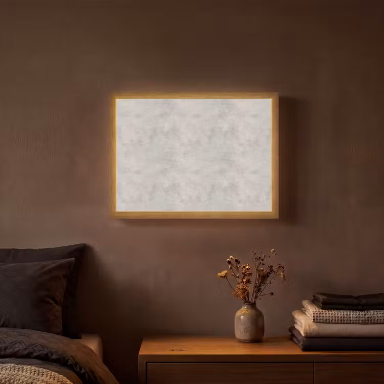 Grijs - Beton - Industrieel Light Box met batterij (Wandlamp) middel 907 -sfeer4