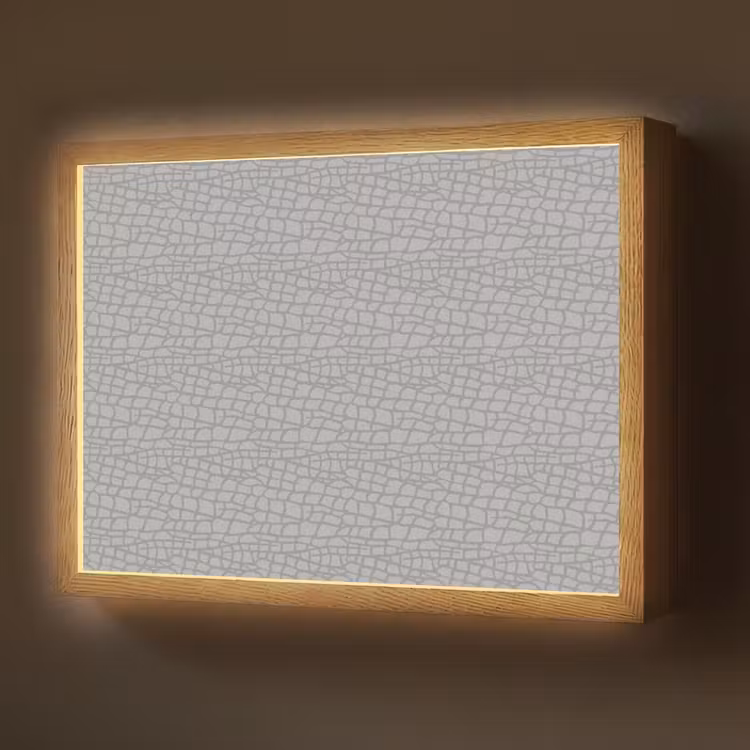 Grijs - Reptiel - Dier - Patroon Light Box met batterij (Wandlamp) middel 907 -z3d_website