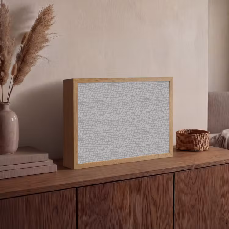 Grijs - Reptiel - Dier - Patroon Light Box met batterij (Wandlamp) middel 907 -sfeer2