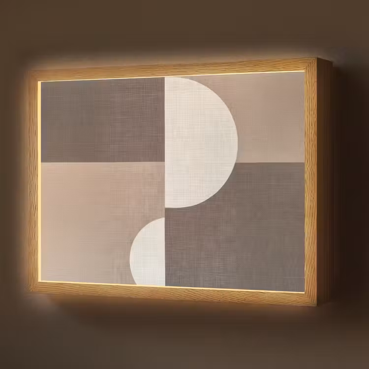 Raster - Halve cirkels - Contrast Light Box met batterij (Wandlamp) middel -z3d_website