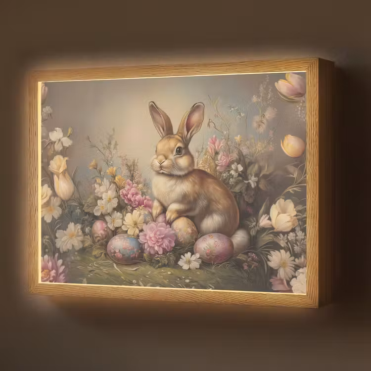 Haas - Stilleven - Bloemen Light Box met batterij (Wandlamp) middel -z3d_website