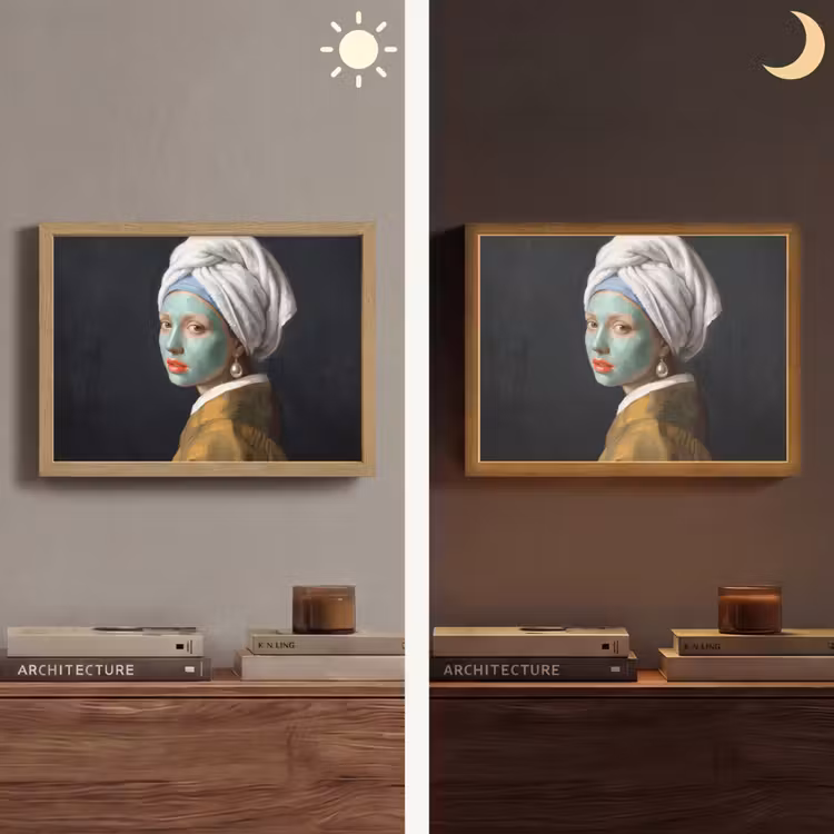 Iconisch - Modern - Kleurrijk Light Box met batterij (Wandlamp) middel -sfeer3