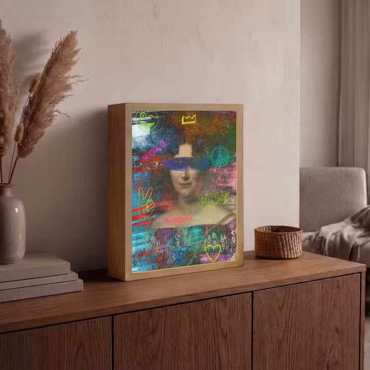 Johanna Henriette Engelen - Dubois Drahonet - Graffiti Light Box met batterij (Wandlamp) middel -sfeer2