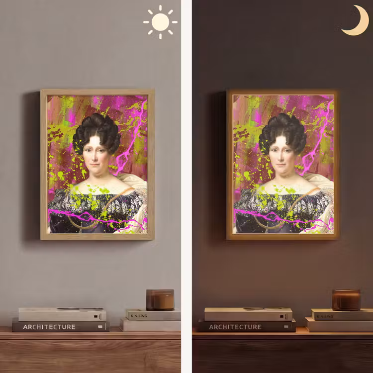 Johanna Henriette Engelen - Dubois Drahonet - Neon Light Box met batterij (Wandlamp) middel -sfeer3