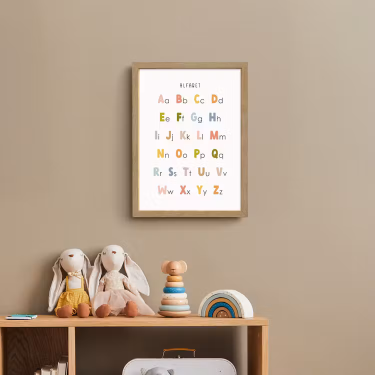 Alfabet - Educatief - Kleuren - Letters leren voor kinderen Light Box met batterij (Wandlamp kind) middel -sfeer2_kind