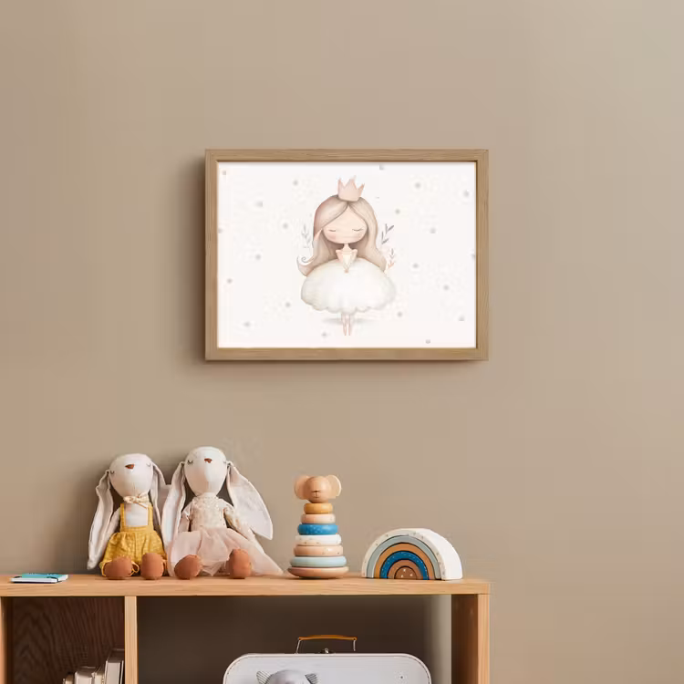 Ballerina - Prinses - Stippen Light Box met batterij (Wandlamp kind) middel -sfeer2_kind