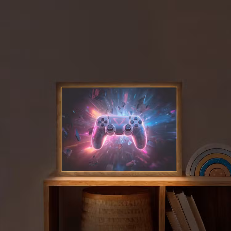 Controller - Neon - Explosie - Abstract Light Box met batterij (Wandlamp kind) middel -sfeer1_kind