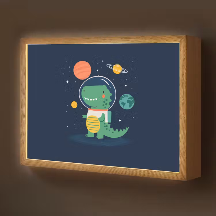 Dino - Ruimtepak - Planeten Light Box met batterij (Wandlamp kind) middel -z3d_website