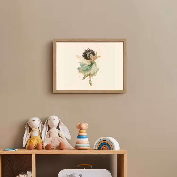 Fee - Groen - Magie Light Box met batterij (Wandlamp kind) middel -sfeer2_kind