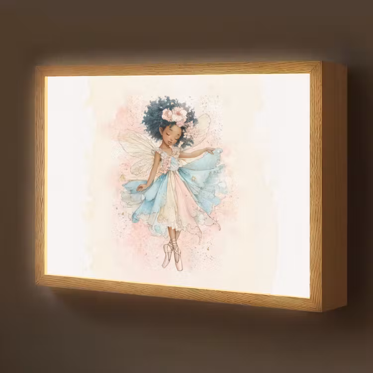 Fee - Pastel - Magie Light Box met batterij (Wandlamp kind) middel -z3d_website