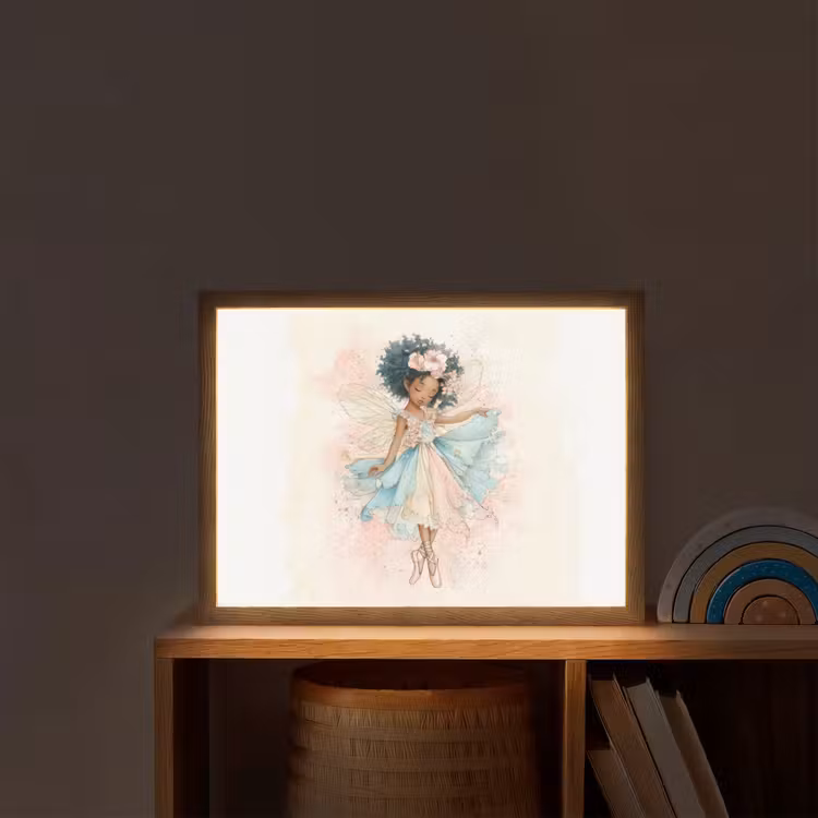 Fee - Pastel - Magie Light Box met batterij (Wandlamp kind) middel -sfeer1_kind