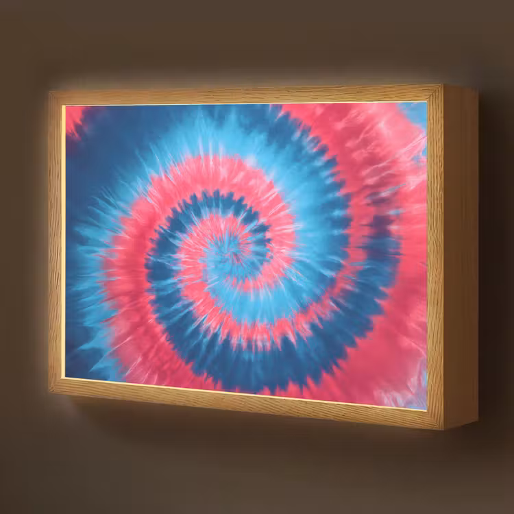 Spiraal - Roze - Draaiend Light Box met batterij (Wandlamp kind) middel -z3d_website