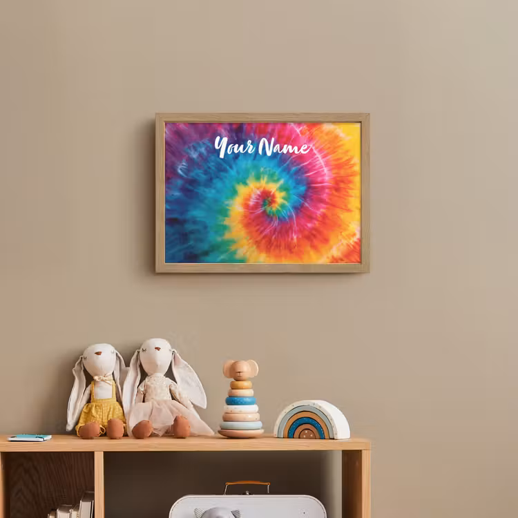 Kleurrijk - Regenboog - Spiraal Light Box met batterij (Wandlamp kind) middel -sfeer2_kind
