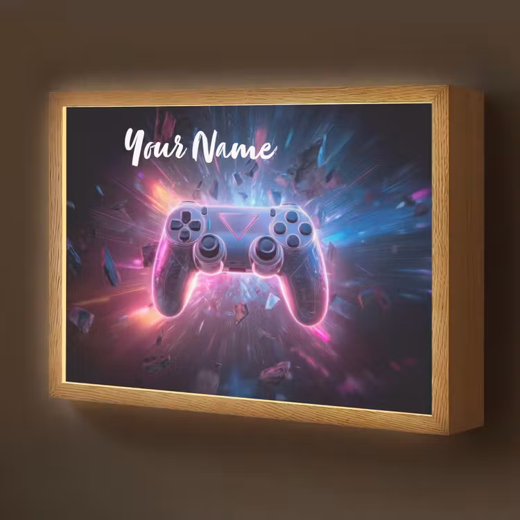 Controller - Neon - Game Light Box met batterij (Wandlamp kind) middel -z3d_website