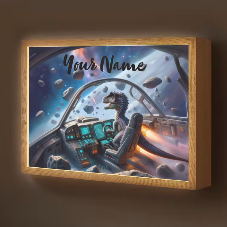 Dino - Ruimte - Jongens Light Box met batterij (Wandlamp kind) middel -z3d_website