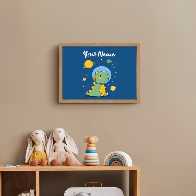 Dino - Ruimte - Planeten Light Box met batterij (Wandlamp kind) middel -sfeer2_kind
