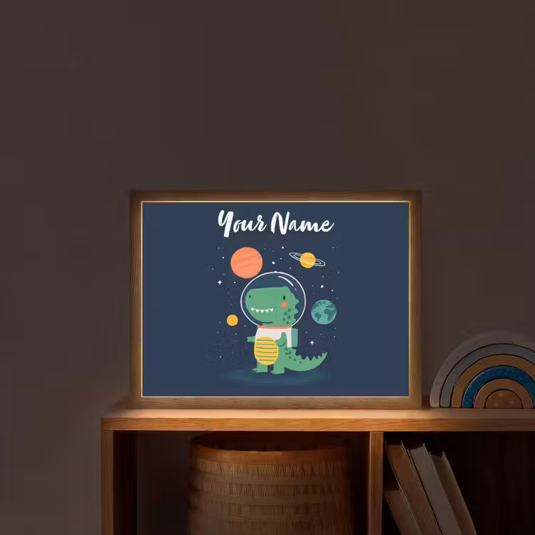 Dino - Ruimtepak - Planeten Light Box met batterij (Wandlamp kind) middel -sfeer1_kind