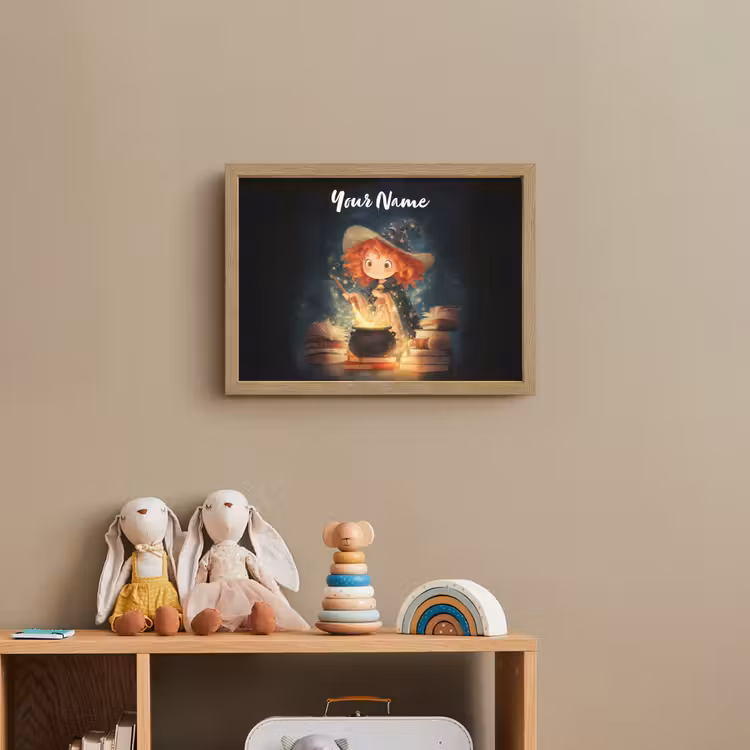 Tovenares - Meisje - Boeken - Toveren Light Box met batterij (Wandlamp kind) middel -sfeer2_kind