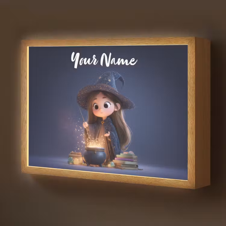 Tovenares - Magisch - Blauw - Toveren Light Box met batterij (Wandlamp kind) middel -z3d_website