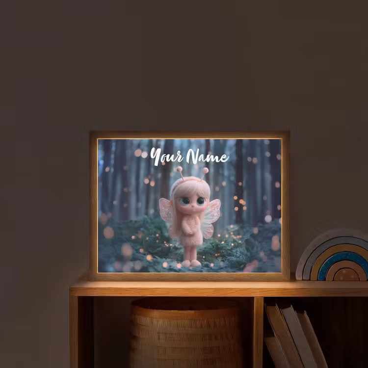 Fairy - Bos - Glitters Light Box met batterij (Wandlamp kind) middel -sfeer1_kind