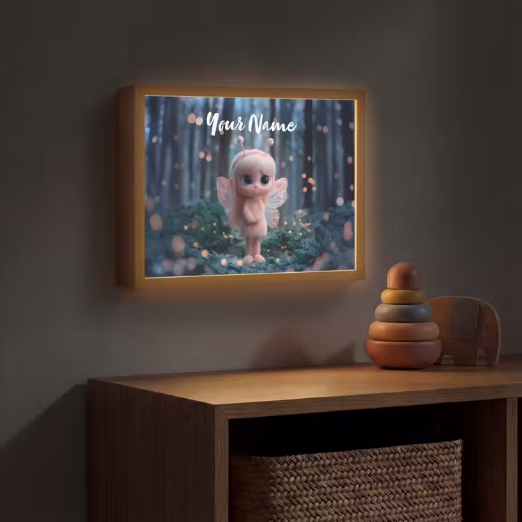 Fairy - Bos - Glitters Light Box met batterij (Wandlamp kind) middel -sfeer5_kind