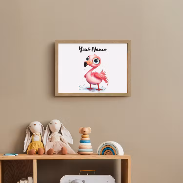 Flamingo - Roze - Water Light Box met batterij (Wandlamp kind) middel -sfeer2_kind