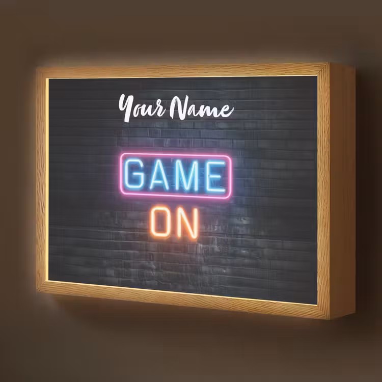 Game - Neon - Muur Light Box met batterij (Wandlamp kind) middel -z3d_website