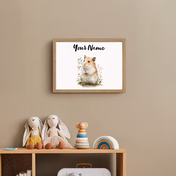 Hamster - Bloemen Light Box met batterij (Wandlamp kind) middel -sfeer2_kind