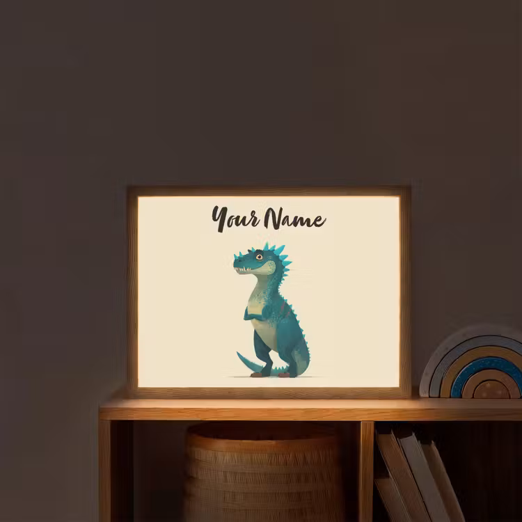 Minimalistisch - Stekels - Blauw Light Box met batterij (Wandlamp kind) middel -sfeer1_kind
