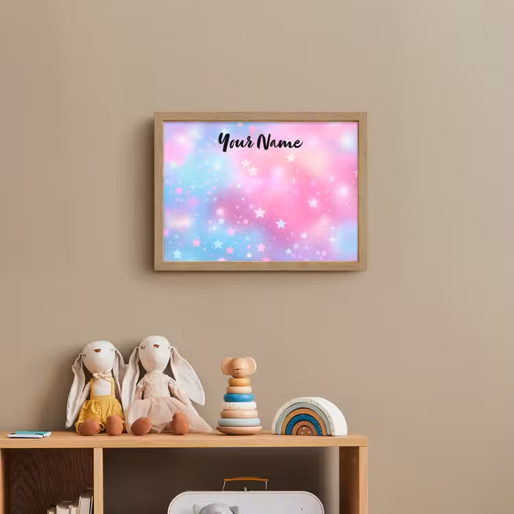 Sterren - Kleuren - Magie Light Box met batterij (Wandlamp kind) middel -sfeer2_kind