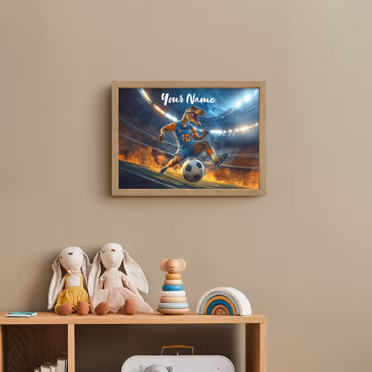 T-Rex - Voetbal - Stadion Light Box met batterij (Wandlamp kind) middel -sfeer2_kind