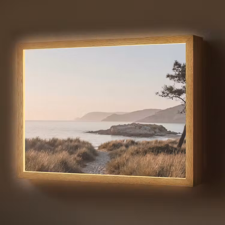 Landschap - Kust - Duinen Light Box met batterij (Wandlamp) middel -z3d_website