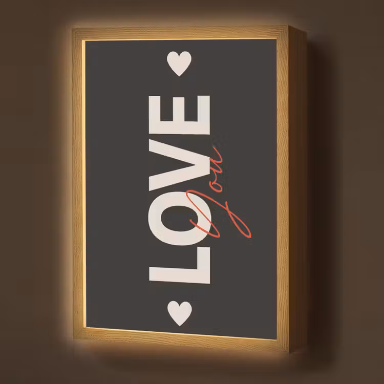 Love - Rood - Valentijn Light Box met batterij (Wandlamp) middel -z3d_website