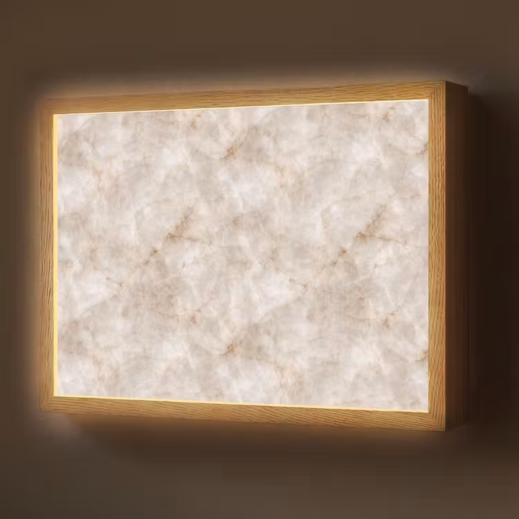 Marmer - Patroon - Klassiek Light Box met batterij (Wandlamp) middel 907 -z3d_website