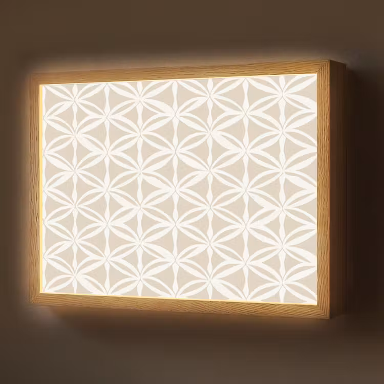 Motief - Modern - Beige Light Box met batterij (Wandlamp) middel 907 -z3d_website