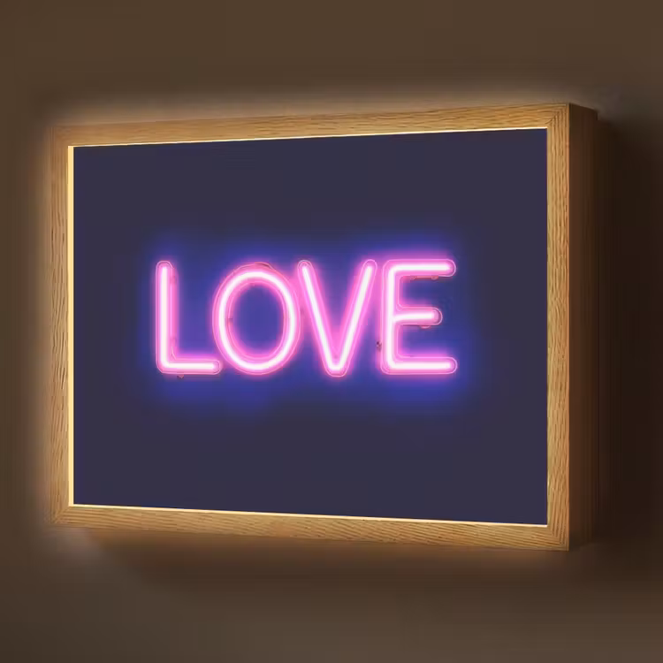 Neon - Love - Valentijn Light Box met batterij (Wandlamp) middel -z3d_website
