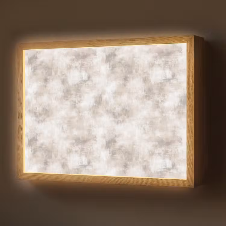 Organisch - Patroon - Gemêleerd Light Box met batterij (Wandlamp) middel 907 -z3d_website