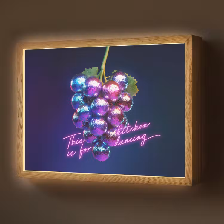 Quote - Neon - Disco - Druiven Light Box met batterij (Wandlamp) middel -z3d_website