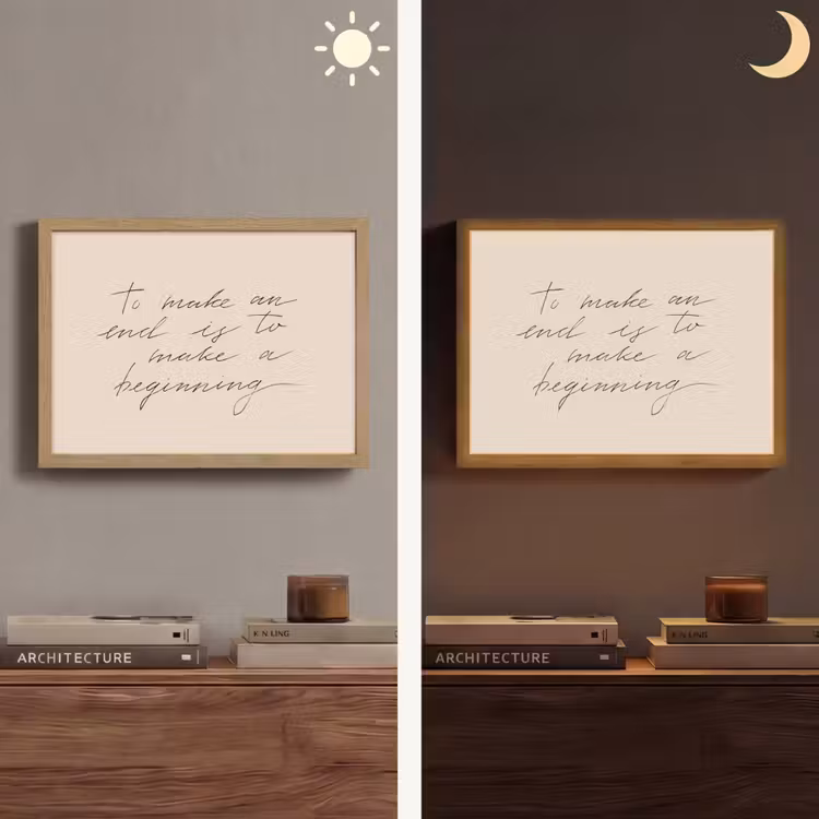 Quote - Pastel - Spreuk - Tekst Light Box met batterij (Wandlamp) middel -sfeer3